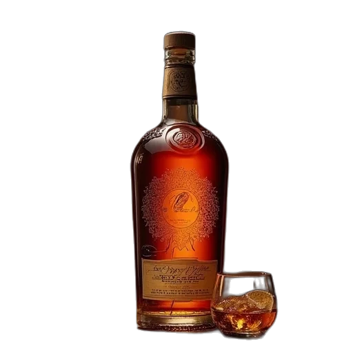 bottle, crown, 1792, rye transparent PNG cut-out