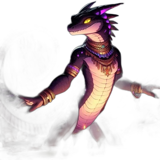 dragon, creature, staff, concept art transparent PNG cut-out