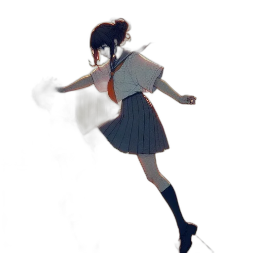 dress, creature, staff, robot transparent PNG cut-out