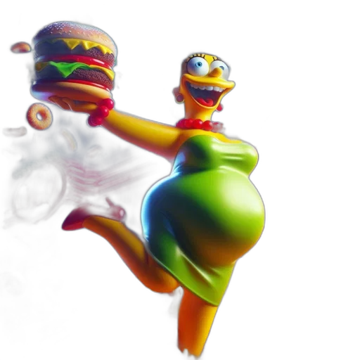food, robot, car, 3d render transparent PNG cut-out