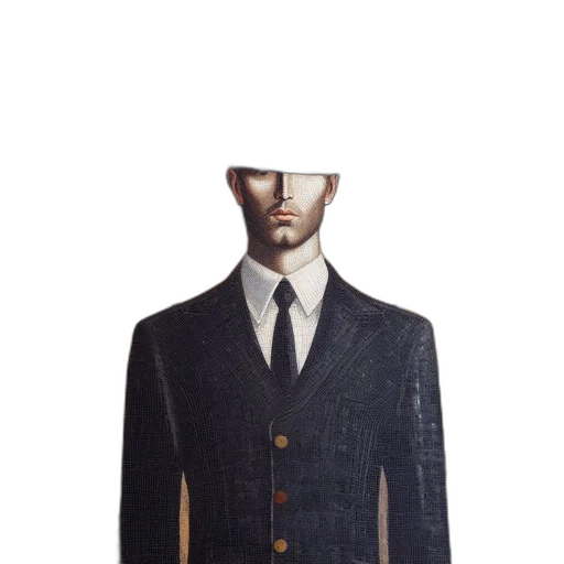 jacket, face, mask, staff transparent PNG cut-out