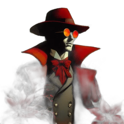 hat, mask, staff, jacket transparent PNG cut-out