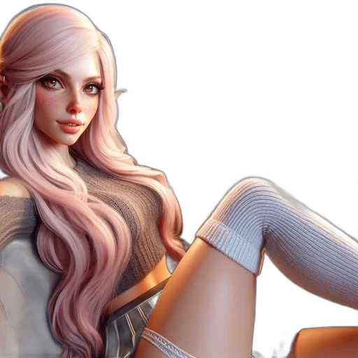 fantasy art, concept art, 3d render, photorealistic transparent PNG cut-out