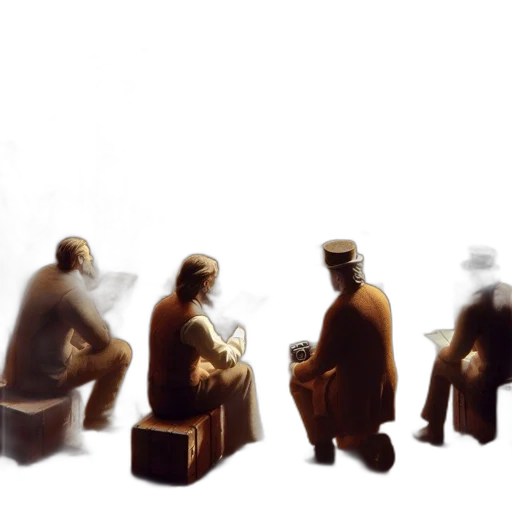 furniture, staff, concept art, oil painting transparent PNG cut-out
