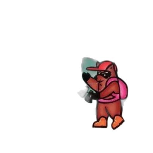 hat, robot, staff, creature transparent PNG cut-out