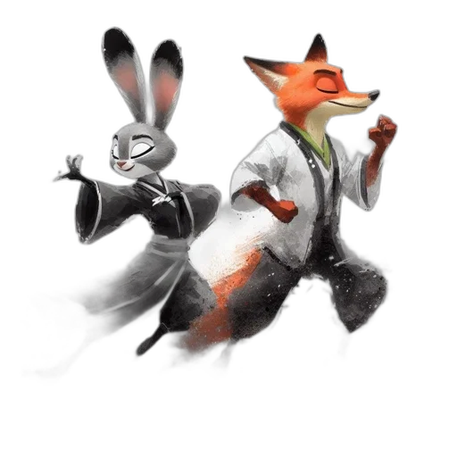animal, staff, concept art, 3d render transparent PNG cut-out