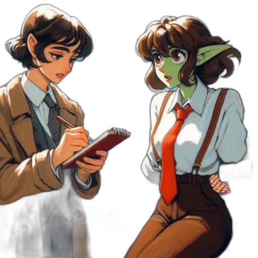 staff, concept art, comic book art, anime transparent PNG cut-out