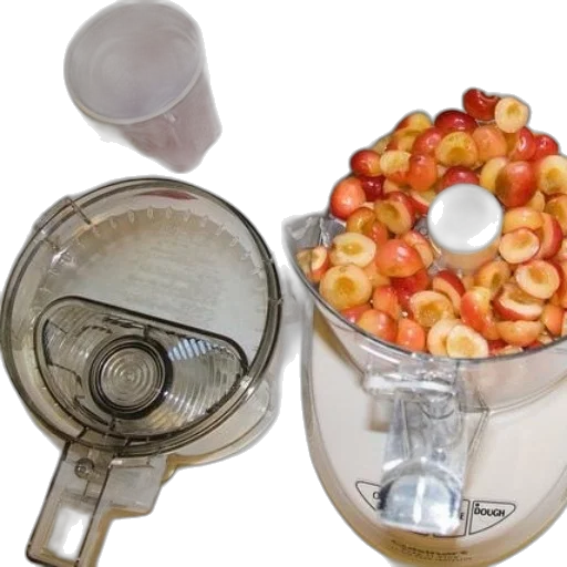 food, processor, sliced, cherries transparent PNG cut-out