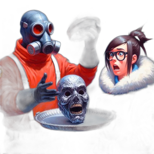 mask, creature, face, robot transparent PNG cut-out