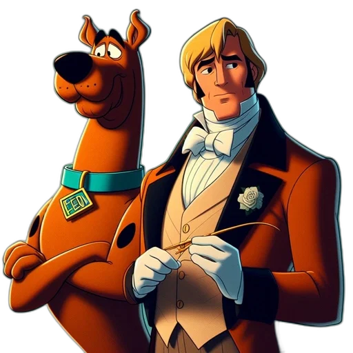animal, staff, jacket, cartoon transparent PNG cut-out
