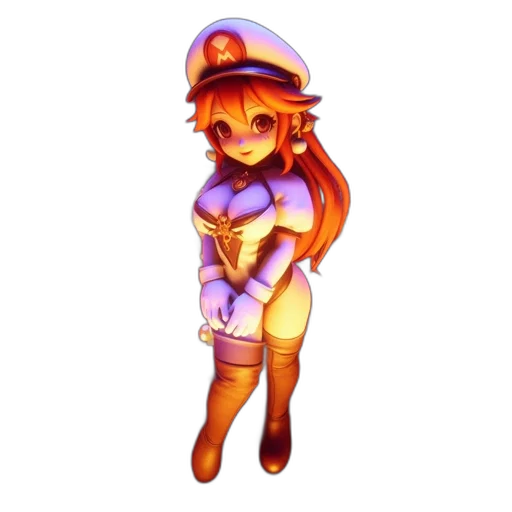 staff, dress, hat, robot transparent PNG cut-out