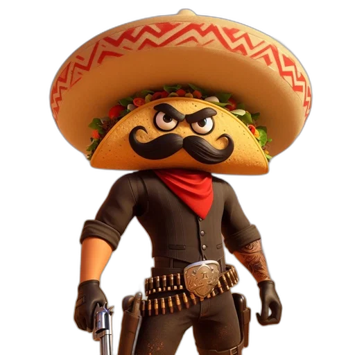hat, mask, weapon, staff transparent PNG cut-out