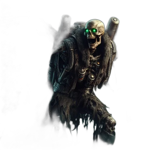 creature, mask, robot, weapon transparent PNG cut-out