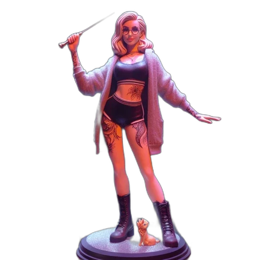 staff, jacket, weapon, concept art transparent PNG cut-out