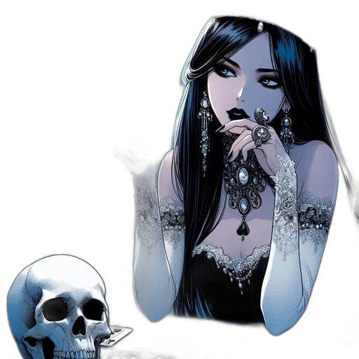 jewelry, comic book art, concept art, fantasy art transparent PNG cut-out