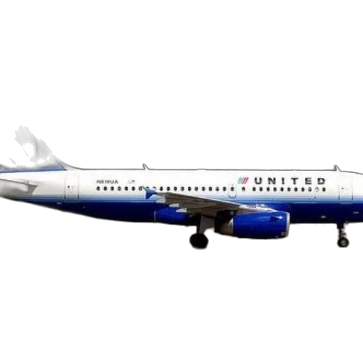 3d render, photorealistic, united, airlines transparent PNG cut-out