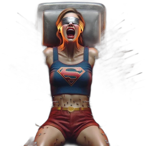 comic book art, concept art, woman, wearing transparent PNG cut-out