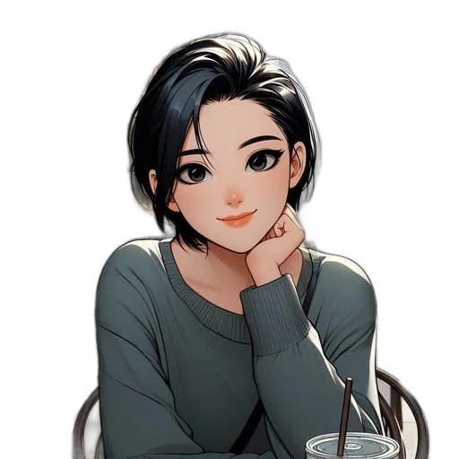 face, staff, jewelry, cartoon transparent PNG cut-out