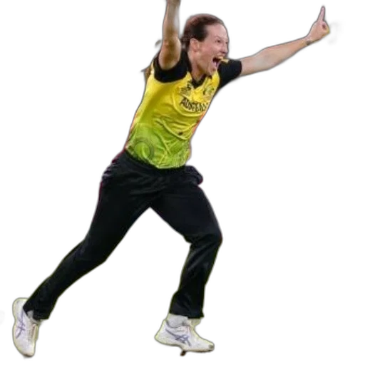 staff, female, cricket, player transparent PNG cut-out