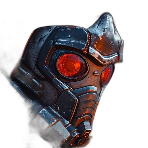 mask, robot, weapon, face transparent PNG cut-out