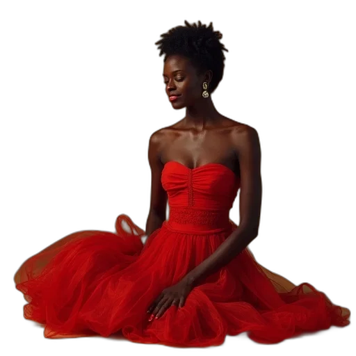 dress, jewelry, crown, photorealistic transparent PNG cut-out