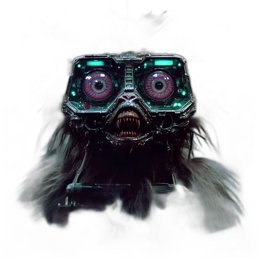 robot, mask, creature, face transparent PNG cut-out