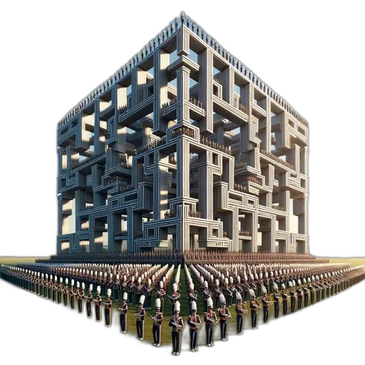 building, robot, furniture, 3d render transparent PNG cut-out