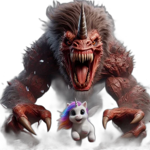 creature, animal, concept art, 3d render transparent PNG cut-out