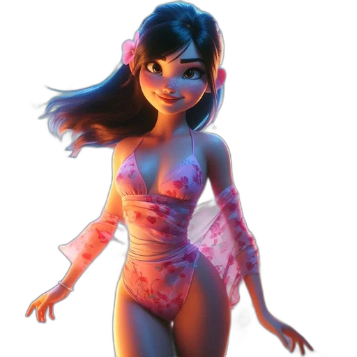 dress, creature, concept art, 3d render transparent PNG cut-out