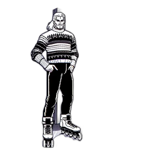 jacket, staff, robot, concept art transparent PNG cut-out