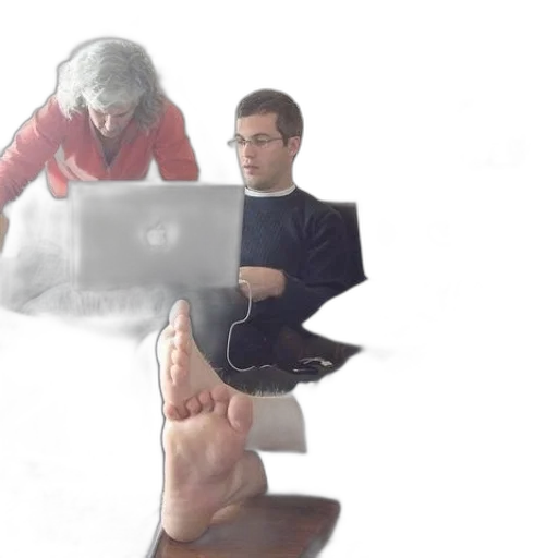 staff, shoes, furniture, 3d render transparent PNG cut-out