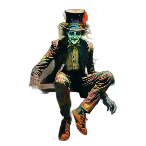 mask, hat, staff, jacket transparent PNG cut-out