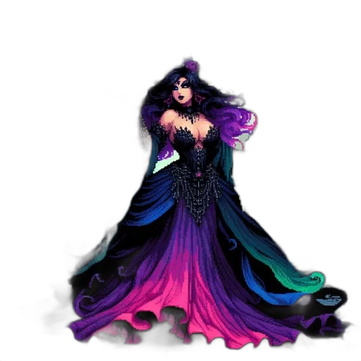 dress, jewelry, fantasy art, concept art transparent PNG cut-out