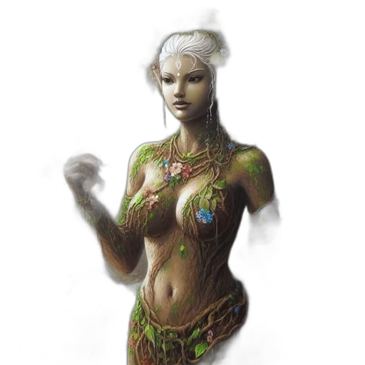 jewelry, staff, dress, fantasy art transparent PNG cut-out