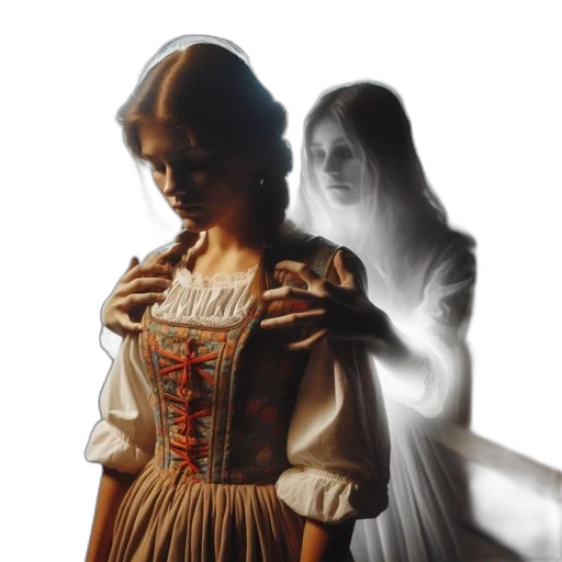 dress, mask, face, photorealistic transparent PNG cut-out