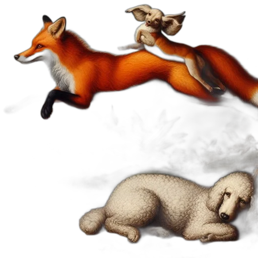 animal, concept art, fantasy art, watercolor transparent PNG cut-out