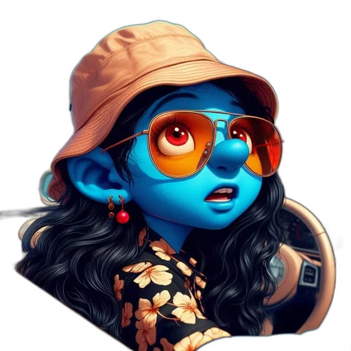 face, hat, mask, staff transparent PNG cut-out