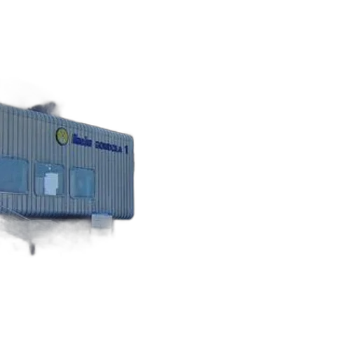 building, 3d render, concept art, snowy transparent PNG cut-out