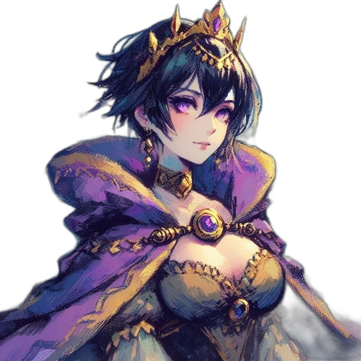 crown, dress, weapon, sword transparent PNG cut-out