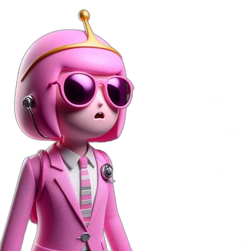 robot, staff, 3d render, concept art transparent PNG cut-out