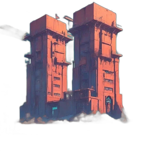 building, robot, weapon, furniture transparent PNG cut-out