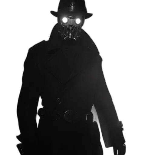 mask, staff, jacket, hat transparent PNG cut-out