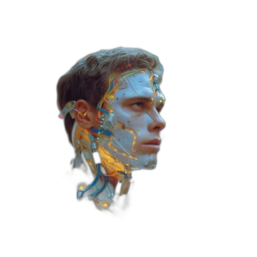 face, robot, mask, creature transparent PNG cut-out