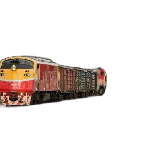 3d render, photorealistic, colorful, train transparent PNG cut-out