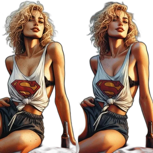 dress, photorealistic, comic book art, concept art transparent PNG cut-out