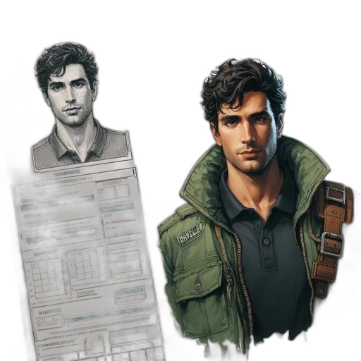 jacket, concept art, photorealistic, comic book art transparent PNG cut-out