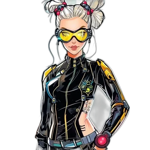 jacket, cyberpunk, concept art, comic book art transparent PNG cut-out