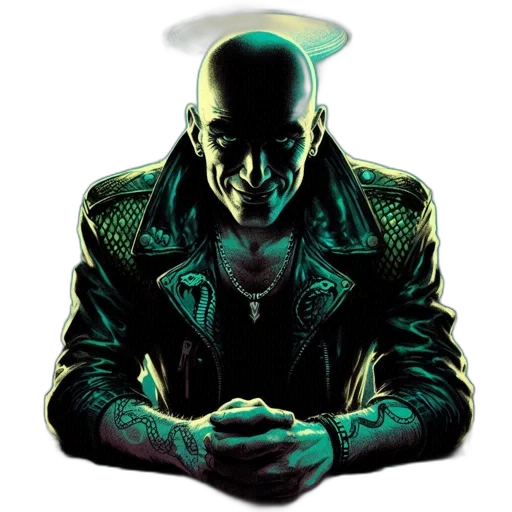 jacket, mask, face, comic book art transparent PNG cut-out