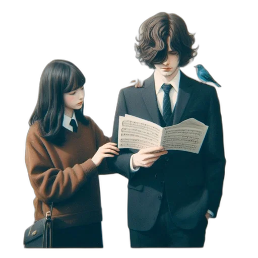 jacket, anime, concept art, photorealistic transparent PNG cut-out