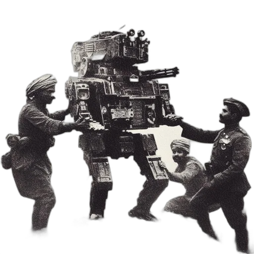 robot, weapon, furniture, staff transparent PNG cut-out